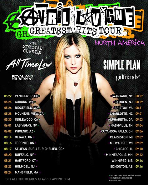 avril lavigne touring